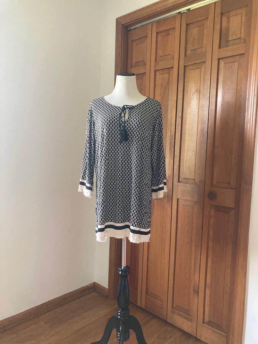 Rose & Olive Stretch Pullover Top, Size XL